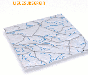 3d view of LʼIsle-sur-Serein