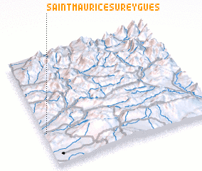 3d view of Saint-Maurice-sur-Eygues