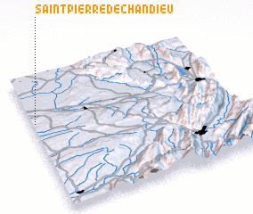 3d view of Saint-Pierre-de-Chandieu