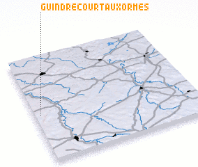 3d view of Guindrecourt-aux-Ormes