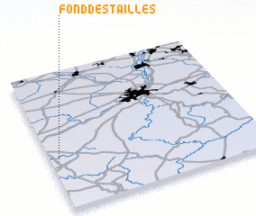 3d view of Fond des Tailles