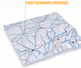 3d view of Saint-Germain-sur-Renon