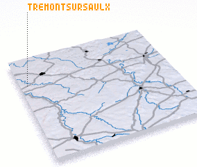 3d view of Trémont-sur-Saulx