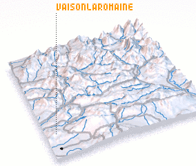 3d view of Vaison-la-Romaine