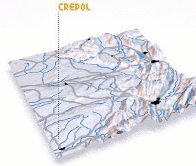 3d view of Crépol