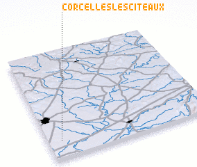 3d view of Corcelles-lès-Cîteaux