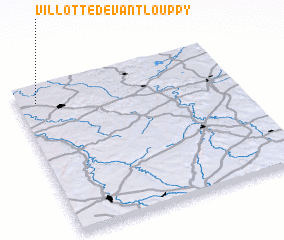 3d view of Villotte-devant-Louppy