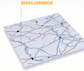 3d view of Breuil-sur-Marne