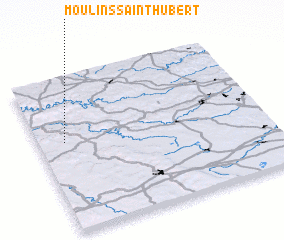 3d view of Moulins-Saint-Hubert