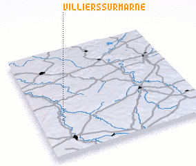 3d view of Villiers-sur-Marne