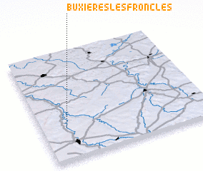 3d view of Buxières-lès-Froncles