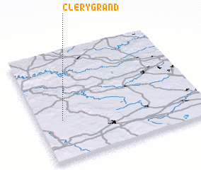 3d view of Cléry-Grand