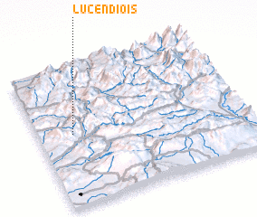 3d view of Luc-en-Diois