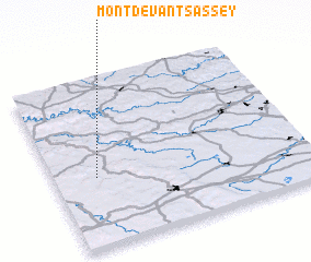 3d view of Mont-devant-Sassey