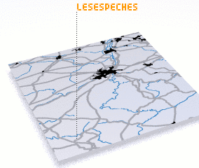 3d view of Les Espèches