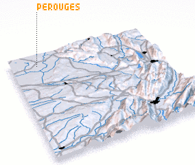 3d view of Pérouges