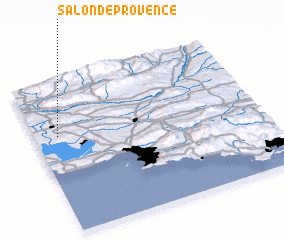 3d view of Salon-de-Provence