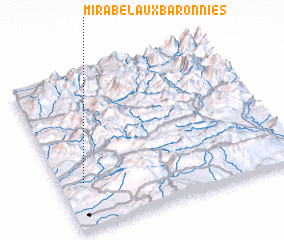 3d view of Mirabel-aux-Baronnies