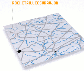 3d view of Rochetaillée-sur-Aujon