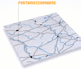 3d view of Fontaines-sur-Marne