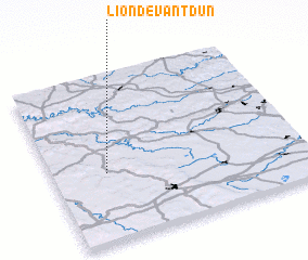 3d view of Lion-devant-Dun