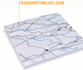 3d view of Croisement de la Flèche