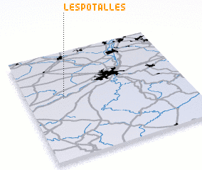 3d view of Les Potalles