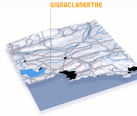 3d view of Gignac-la-Nerthe
