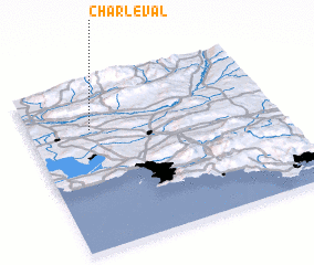 3d view of Charleval