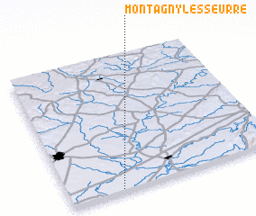 3d view of Montagny-lès-Seurre