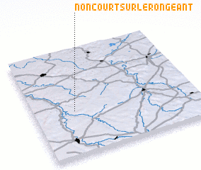 3d view of Noncourt-sur-le-Rongeant