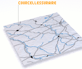 3d view of Courcelles-sur-Aire