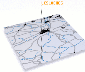 3d view of Les Loches