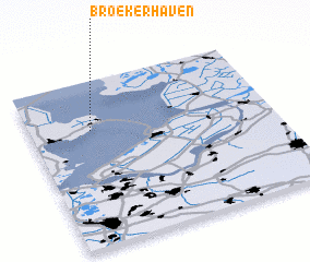 3d view of Broekerhaven