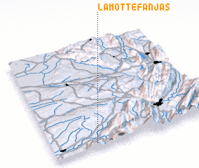 3d view of La Motte-Fanjas