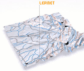 3d view of Le Pinet