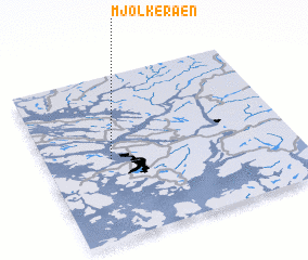 3d view of Mjølkeråen