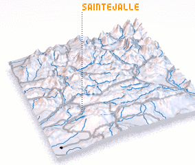 3d view of Sainte-Jalle