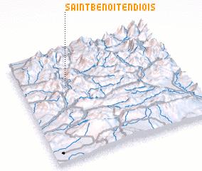 3d view of Saint-Benoît-en-Diois