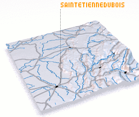 3d view of Saint-Étienne-du-Bois