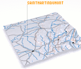 3d view of Saint-Martin-du-Mont