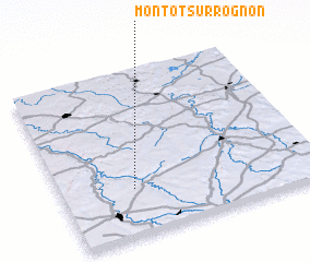 3d view of Montot-sur-Rognon