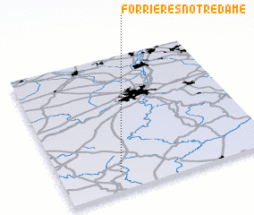 3d view of Forrières-Notre-Dame