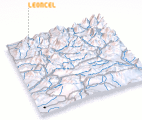 3d view of Léoncel