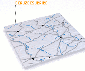 3d view of Beauzée-sur-Aire