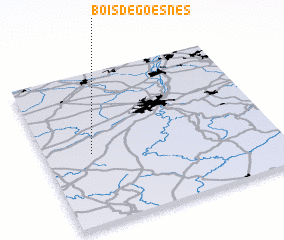 3d view of Bois de Goesnes