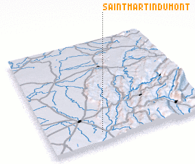 3d view of Saint-Martin-du-Mont