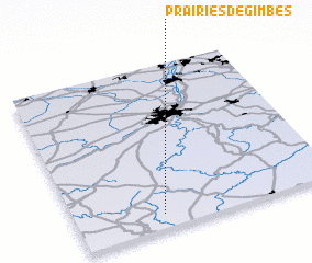 3d view of Prairies de Gimbes