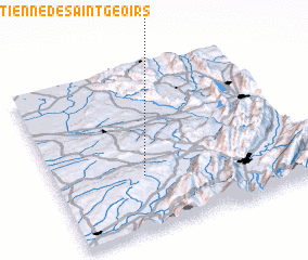 3d view of Saint-Étienne-de-Saint-Geoirs