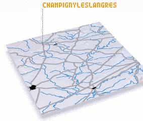 3d view of Champigny-lès-Langres